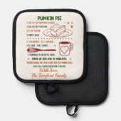 パンプキンパイレシピ 鍋敷き (正面/裏面)