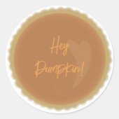 パンプキンパイ封筒用シール ラウンドシール (正面)