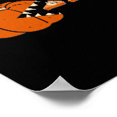 パンプキンパイ感謝祭の日おもしろい秋秋シーソ ポスター (角)