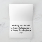 パンプキンパイ感謝祭カード シーズンカード (内部)