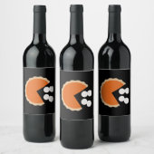 パンプキンパイ感謝祭ユーモアのパンプキンシーズン ワインラベル (ボトル)