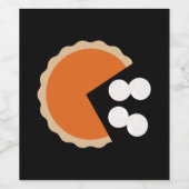 パンプキンパイ感謝祭ユーモアのパンプキンシーズン ワインラベル (シングルラベル)