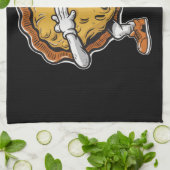 パンプキンパイ感謝祭日 キッチンタオル (折り畳み)