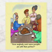 パンプキンパイ政治 ワインラベル (シングルラベル)