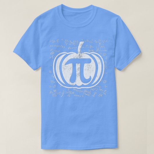 パンプキンパイ数学おかしいハロウィーン感謝祭パイ Tシャツ (デザイン正面)