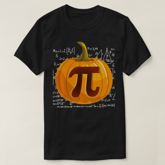 パンプキンパイ数学おかしいハロウィーン感謝祭パイ Tシャツ (デザイン正面)