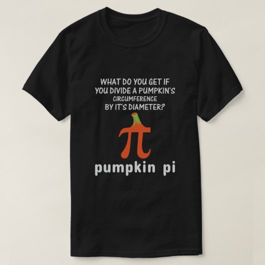 パンプキンパイ数学おかしなハロウィンパイ日の衣装 Tシャツ (デザイン正面)