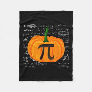 パンプキンパイ数学おかしなハロウィーン感謝祭パイD フリースブランケット