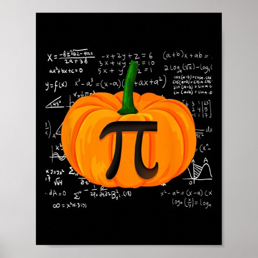 パンプキンパイ数学おかしなハロウィーン感謝祭パイD ポスター (正面)