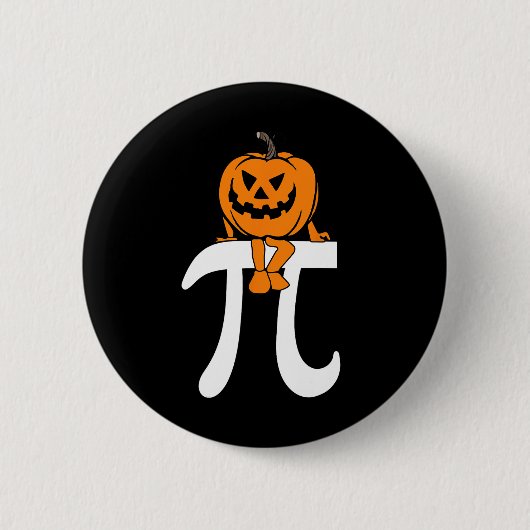 パンプキンパイ数学おかしなハロウィーン感謝祭パイD 缶バッジ (正面)