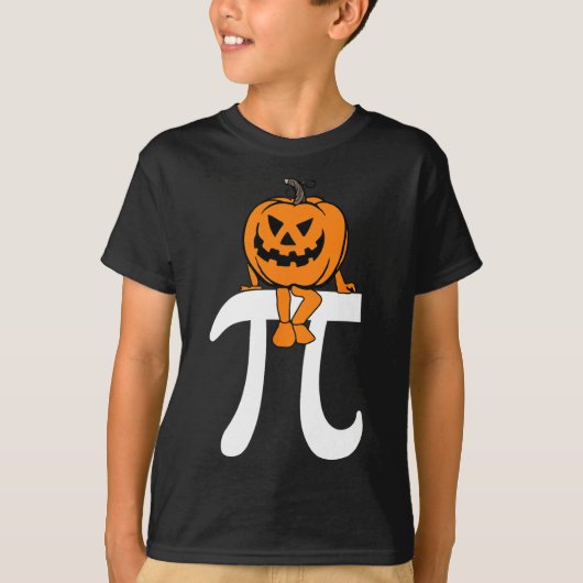 パンプキンパイ数学おかしなハロウィーン感謝祭パイD Tシャツ (正面)