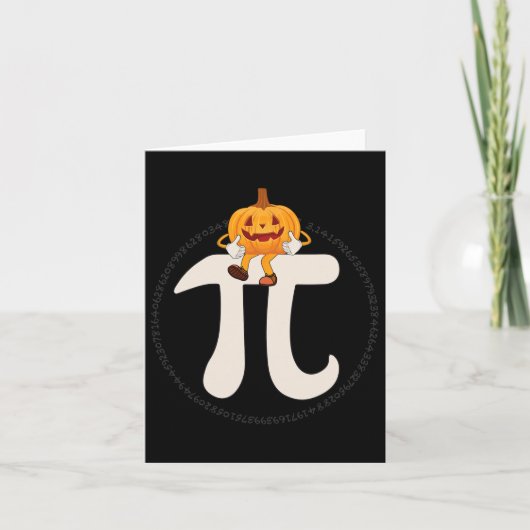 パンプキンパイ数学おかしなハロウィーン カード (正面)