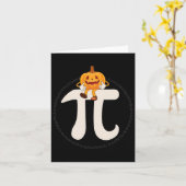 パンプキンパイ数学おかしなハロウィーン カード (黄色い花)