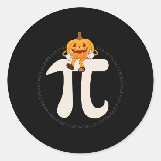パンプキンパイ数学おかしなハロウィーン ラウンドシール (正面)