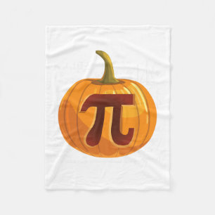 パンプキンパイ数学おもしろいハロウィンサンクスギビングパイ日 フリースブランケット