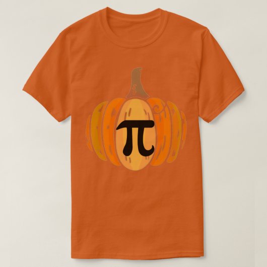パンプキンパイ数学ハロウィンサンクスギビング Tシャツ (デザイン正面)