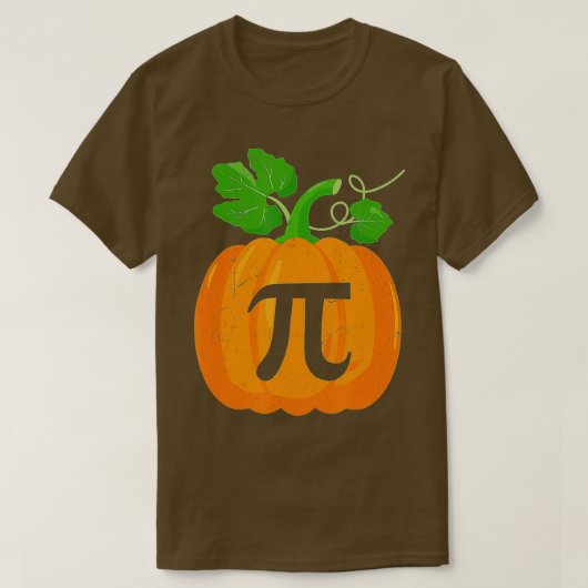 パンプキンパイ数学先生ハロウィンサンクスギビングパイ Tシャツ (デザイン正面)