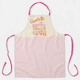 パンプキンパイ生まれたばかりのベビー妊娠感謝祭 エプロン