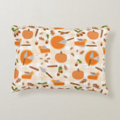 パンプキンパイ秋の秋パターン アクセントクッション (裏面)
