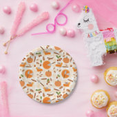 パンプキンパイ秋の秋パターン ペーパープレート (パーティー)