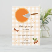 パンプキンパイ秋秋感謝祭招待状 招待状 (スタンド正面)