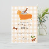 パンプキンパイ秋秋感謝祭招待状 招待状 (スタンド正面)