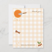 パンプキンパイ秋秋感謝祭 サンキューカード (正面)