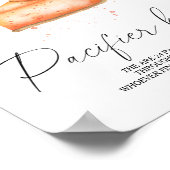 パンプキンパイ赤ちゃんシャワーゲーム – おしゃぶり狩り ポスター (角)