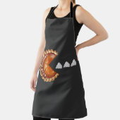 パンプキンパイ食べパイのホイップクリームの渦巻き エプロン (インサイチュ)