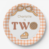 パンプキンパイ2nd誕生日 ペーパープレート (正面)