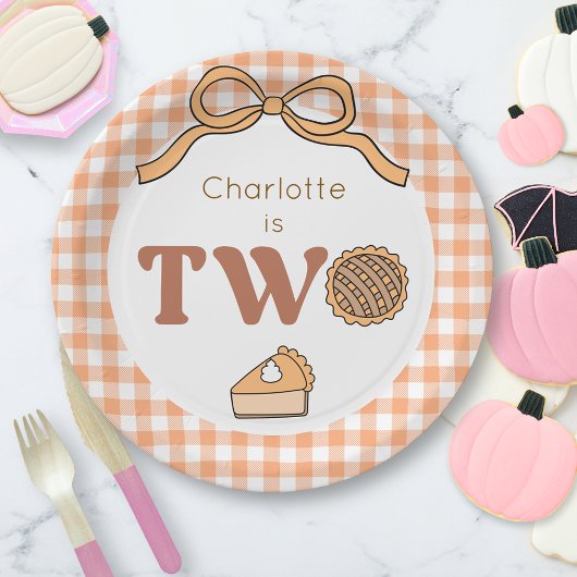 パンプキンパイ2nd誕生日 ペーパープレート