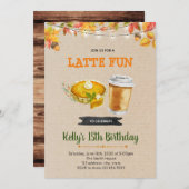 パンプキンパイ パーティーのご招待 招待状 (正面/裏面)