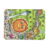 パンプキンパイ&フレンズ感謝祭の日食べマグネット マグネット (横)