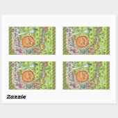 パンプキンパイ&フレンズ感謝祭パレードのシール 長方形シール (シート)