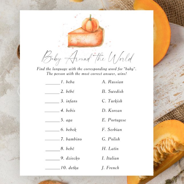 パンプキンパイ – 世界のゲームの周りのベビー (クリエイターアップロード済み)