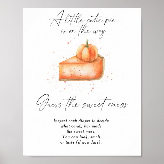 パンプキンパイ – 甘い混乱を推測 ポスター (正面)