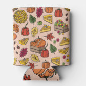 パンプキンパイ:秋の収穫模様。 缶クーラー (裏面)