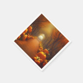 パンプキンパスビューティフルオータムシーン紙 スタンダードカクテルナプキン (角)