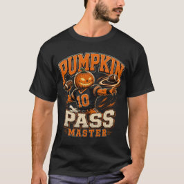パンプキンパスマスター ハロウィンフットボールアート Tシャツ