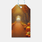 パンプキンパス 美しい秋の風景 オーダーメイド ギフトタグ (正面)