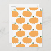 パンプキンパターンホリデーポストカード シーズンポストカード (正面/裏面)