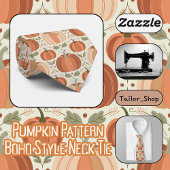 パンプキンパターンボホスタイル ネクタイ