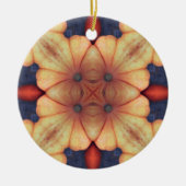 パンプキンパターン – 秋色 – 感謝祭ギフト セラミックオーナメント (正面)