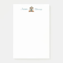 パンプキンパッチかかし4x6ポストイットノート ポストイット