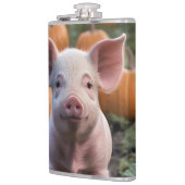 パンプキンパッチで子ぶたのように幸せだった フラスク (左)