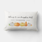 パンプキンパッチへようこそ ランバークッション (正面)