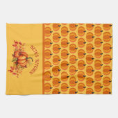 パンプキンパッチを収穫 キッチンタオル (横)