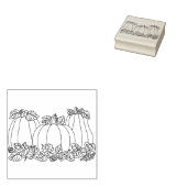パンプキンパッチイラストレーションアートスタンプ ラバースタンプ (押印)