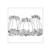 パンプキンパッチイラストレーションアートスタンプ ラバースタンプ (インプリント)