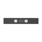 パンプキンパッチインブラック招待状用帯 招待状ベリーバンド (フラット)